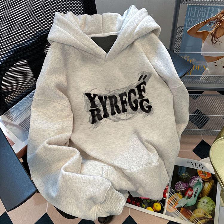 Унисекс толстовка с капюшоном в американском стиле, 500 г: Трендовый, Свободного кроя, Тяжелый вес для Весны и Осени.