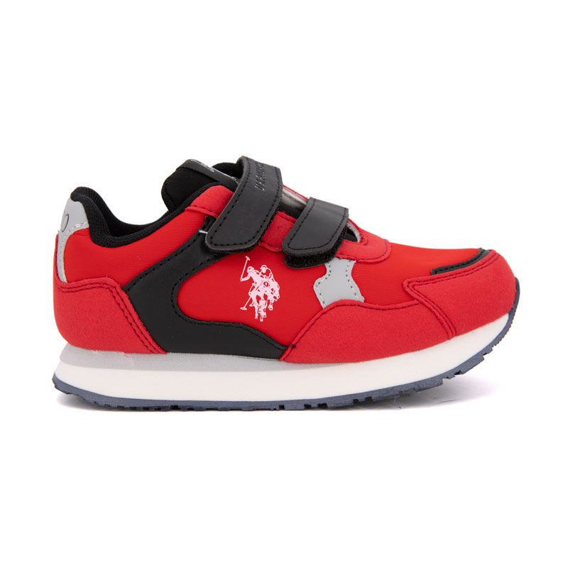 Кроссовки на липучке с логотипом для детей US POLO