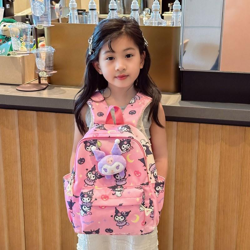 Детский рюкзак Melody Kuromi Pochacco Hello Kitty из дышащего нейлона для детского сада и школьных поездок