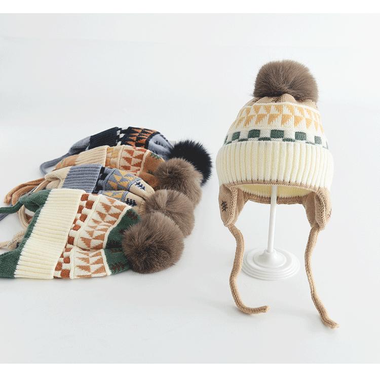 Children's Double-Layer Knitted Hat with All-Cotton Interior