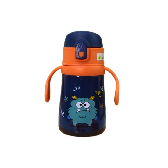 1 комплект термочашки емкостью 360 мл с ручкой и ремешком из пищевой нержавеющей стали с изолированным принтом животных