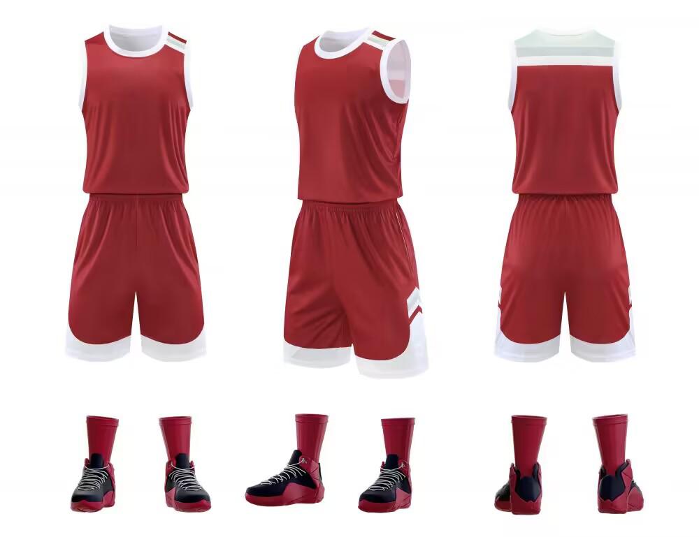 Комплект баскетбольной формы нового стиля: Индивидуальные тренировочные джерси для мужчин и женщин