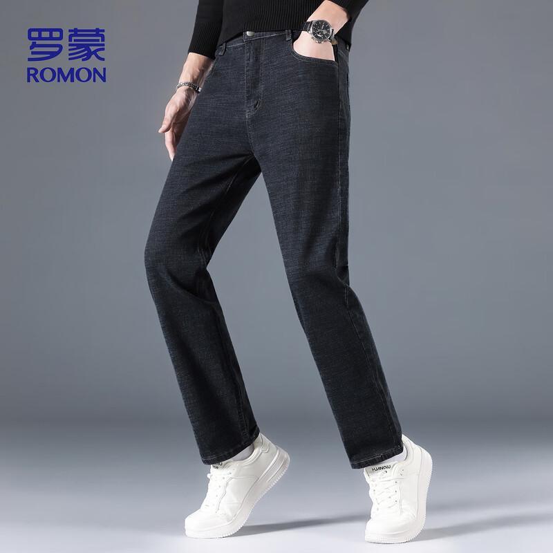 ROMON Мужские эластичные джинсы K951 свободного прямого кроя