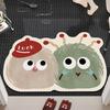 Japanese Bathroom Absorbent Floor Mat, Diatom Mud Non-Slip Foot Mat, Household Toilet, Toilet Door Fun Carpet