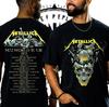 Metallica M72 World Tour 2025 Репринт Винтажный Стиль Графическая Футболка Унисекс для Метал-Группы