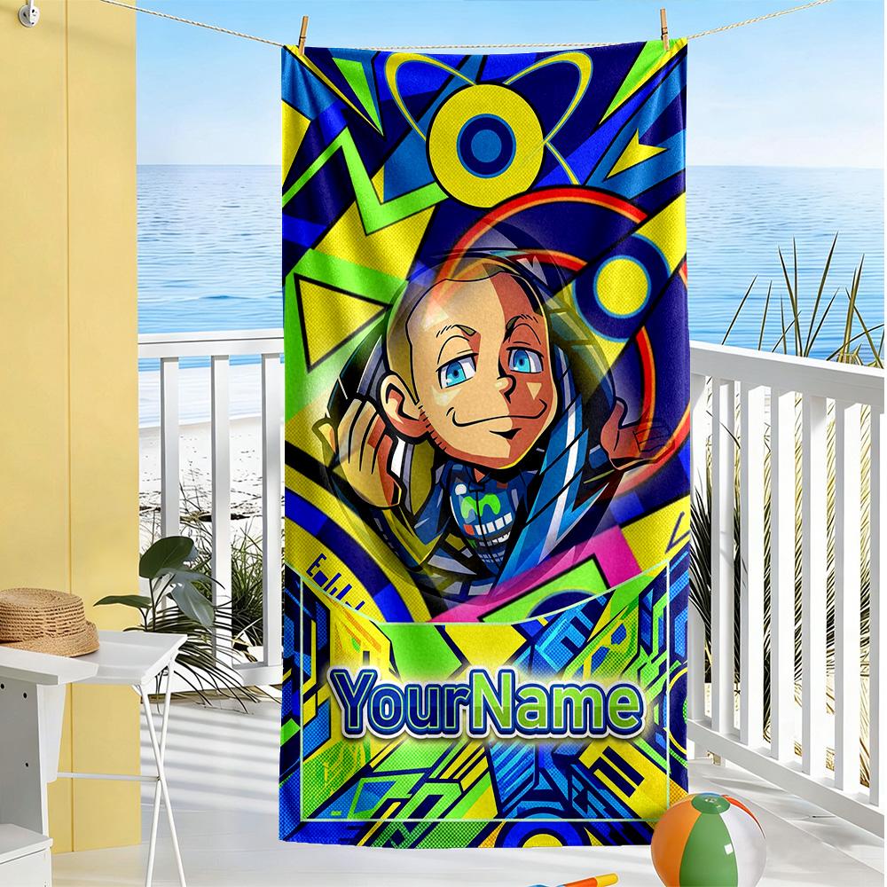 Doctor46 Customizable Name Beach Towel Super Soft Microfiber Quickdry Fabric Suitable For Sports Travel Swimming Yoga Bathroom Beach And Pool