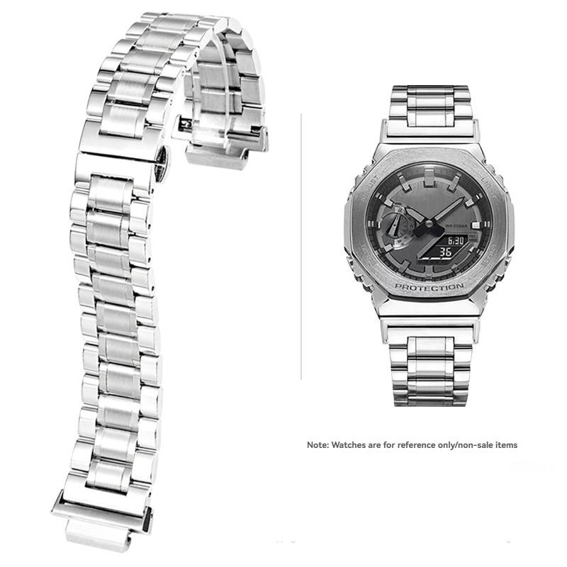 Ремешок для часов из нержавеющей стали для Casio G-SHOCK GBM-2100/GM-2100/GA-2100 Ga2110 Модифицированный восьмиугольный браслет Запасной ремешок 16 мм
