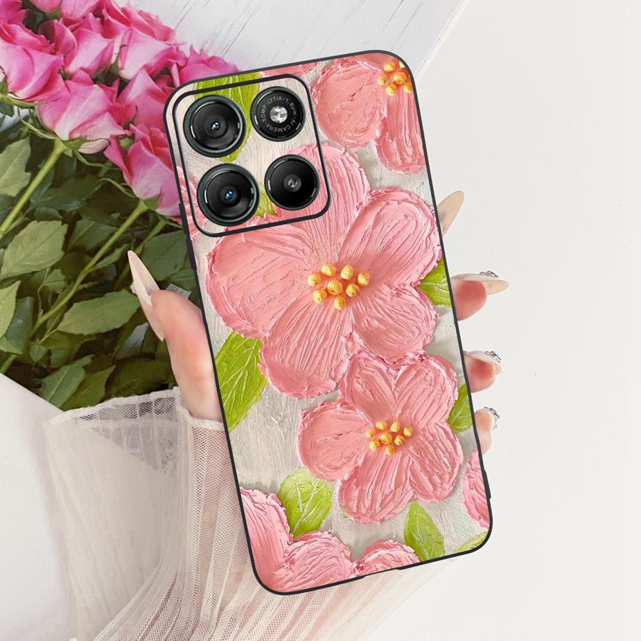 Для Motorola Moto G77 5G Чехол XT2621-4 Роскошный Чехол с Рисунком Цветов Мягкий Силиконовый Чехол Для Moto G67 G 77 MotoG67 MotoG77 5G Сумки