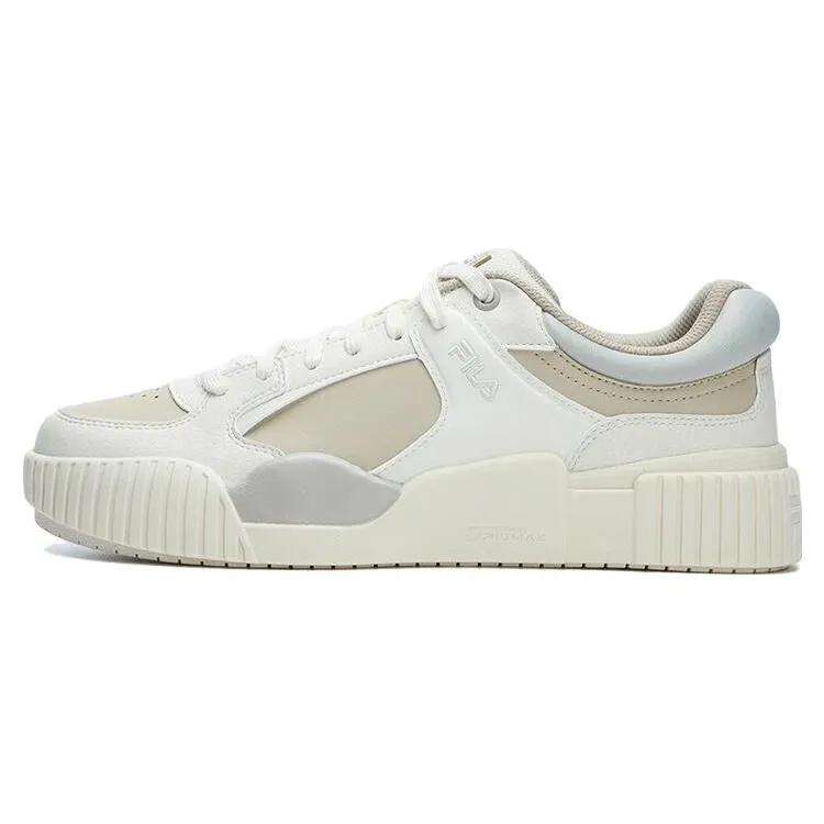 FILA Blocks Shoes 'White Beige Grey' Women's (Unisex) Skate Shoes F12M312209FOS