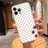 Чехол для телефона Для iphone 17ProMax 17 Pro Air 16 15 14 13 Pro Max 16 15 14 13 Pro 15Plus Горошек
