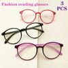 New Ultra Light Circular Reading Glasses with Simple Full Frame PC for Both Men and Women