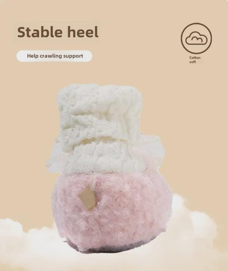 Теплые детские зимние ботинки с бархатом для детей от 0 до 12 месяцев