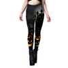 European and American new women's clothing Halloween carnival night dark style pattern printing tight fitness leggings women