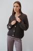 Button-up Cardigan Made of Undyed Alpaca Wool, Brown 40/42
