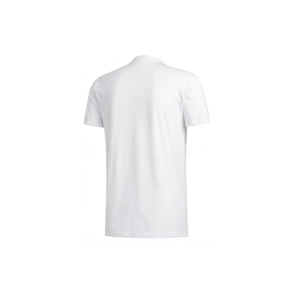 Adidas Баскетбольная футболка с рисунком аниме с круглым вырезом, мужские топы, белый FM4774