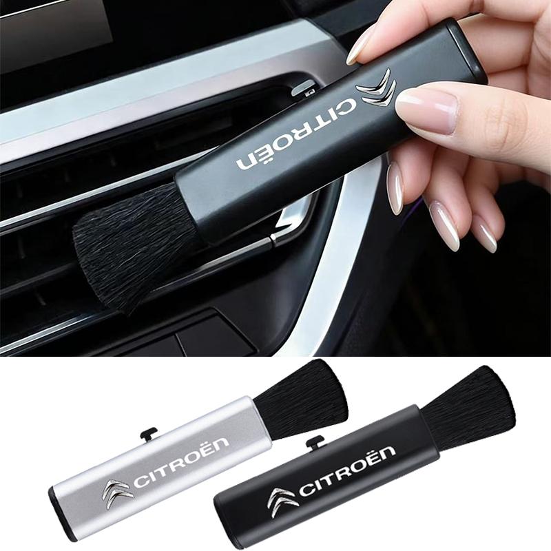 Car Retractable Air Outlet Cleaning Brush Dust Small Soft Brush For Citroen DS3 DS4 DS5 RD3 Grand Cactus Saxo C6 C4 C3 C2 C1 VTS alb256