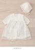[Think Bee] Детское платье и шапочка для летней церемонии новорожденного, сделанные в Японии, для посещения храма, выписки, 50-70, оттенок белого