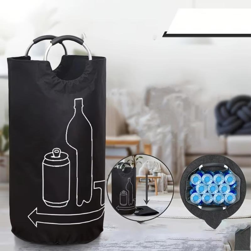 Multi-Functional 90L Recycling Bag for Bottles with Sturdy Aluminum Handle and Oxford Cloth Fabric