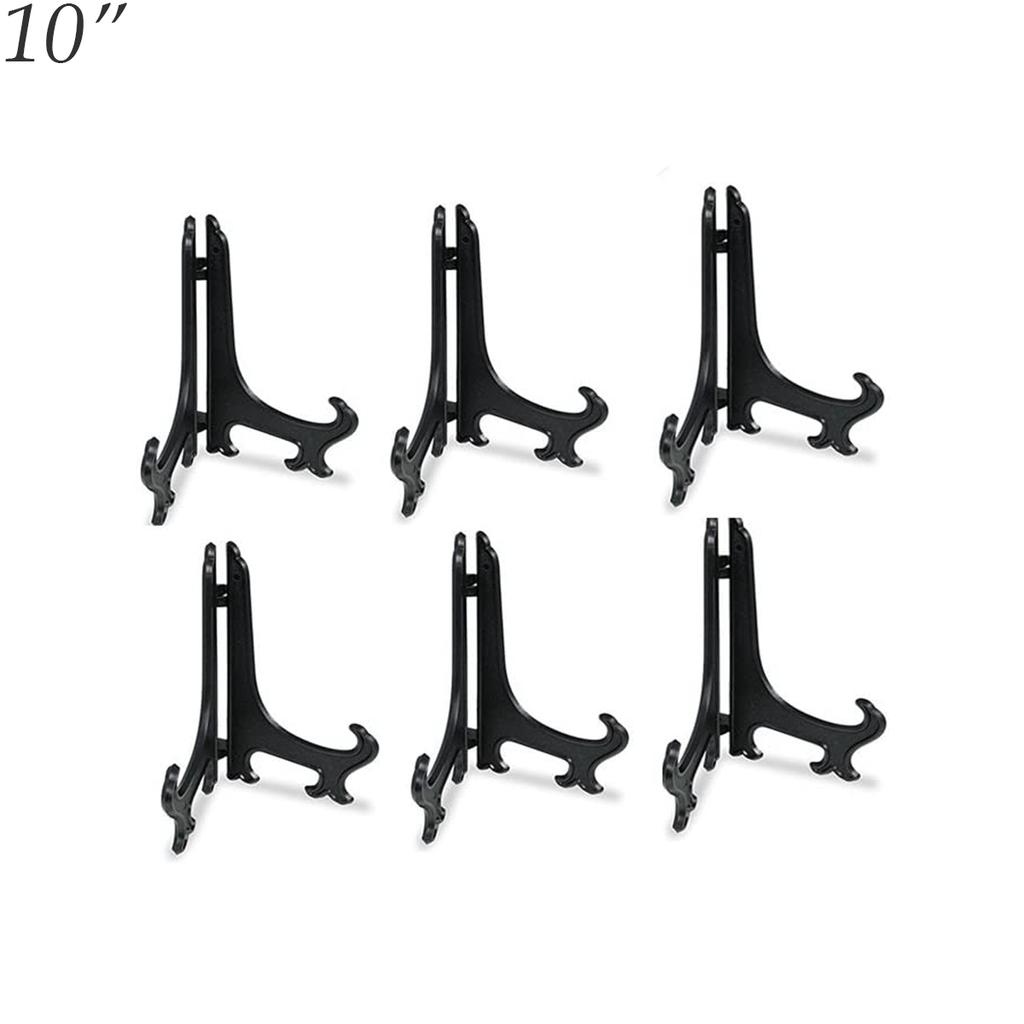 Kitchen Plastic Black Easels Dishes Plate Holder Display Stand Picture Frame Stand