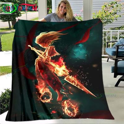 Famous Film Role Nezha Printed Soft Blanket Living Room Bedroom Sofa Bed Blanket Gift Portable Picnic Blanket Luxury Gift