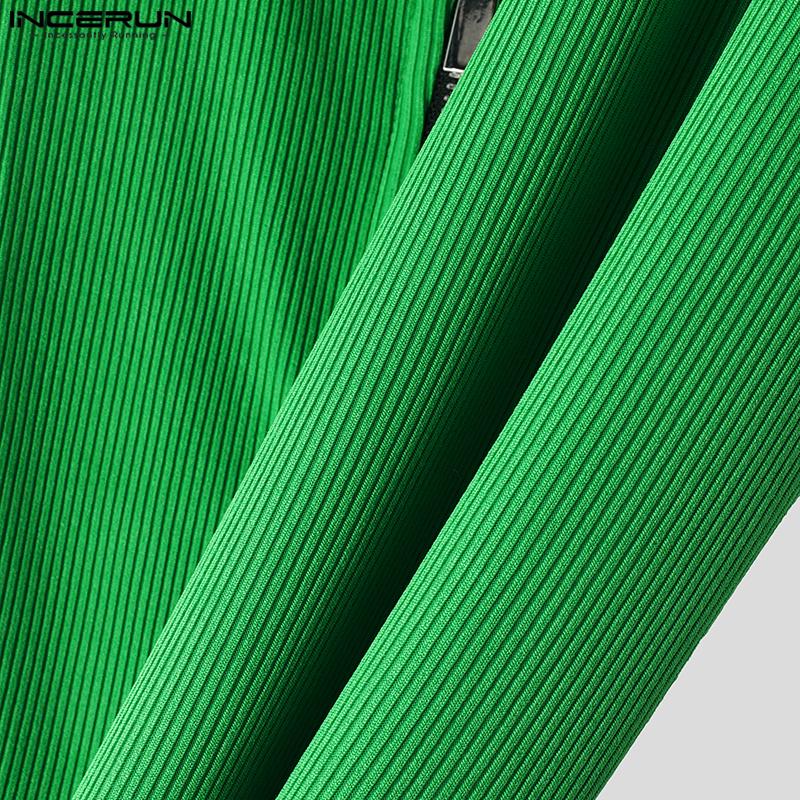 INCERUN Мужская летняя повседневная домашняя одежда с глубоким V-образным вырезом без рукавов, майки, футболки