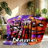 Custom Name Personalized Five Nights at Freddy's Print Blanket, Home Decor, Bedroom, Sofa, Camping, Couch, Gifts for Birthday ChristmasEnthusiasts