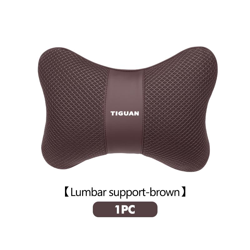Car Headrest Lumbar Support Pillow Ice Silk Breathable Backrest For Volkswagen VW GOLF 4 5 6 7 MK4 MK5 MK6 MK7 MK1 mk2 2016 2017 ze1