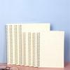 A5/B5/A4 Spiral Coil Notebook Horizontal Grid Blank Notepad Frosted Student Diary Sketchbook School Supplies Stationery