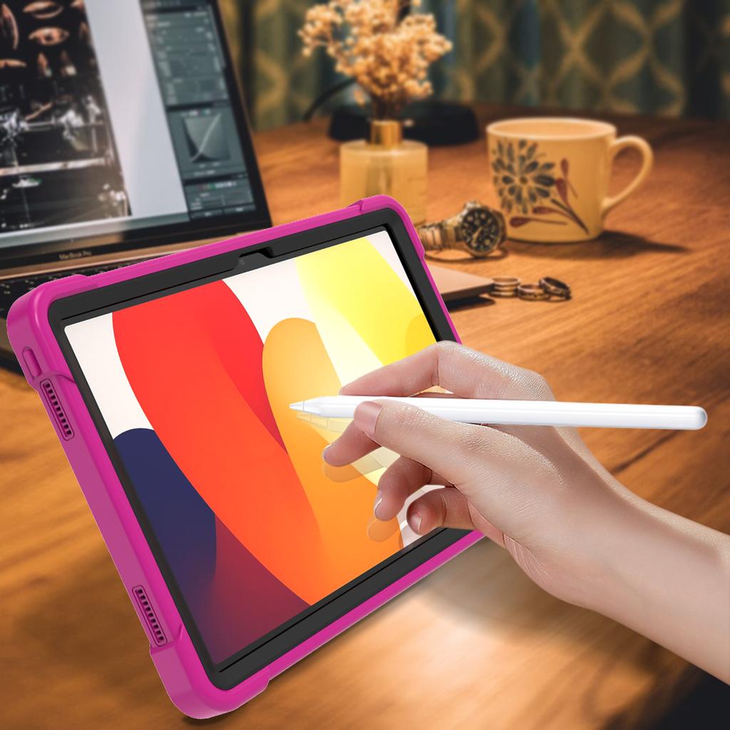 Защитный чехол-броня для Poco Pad M1 Redmi Pad 2 Pro 5G 12.1" 2 11" SE 11" 10.6" Чехол с подставкой для Redmi Pad SE 4G 8.7" 3-слойный