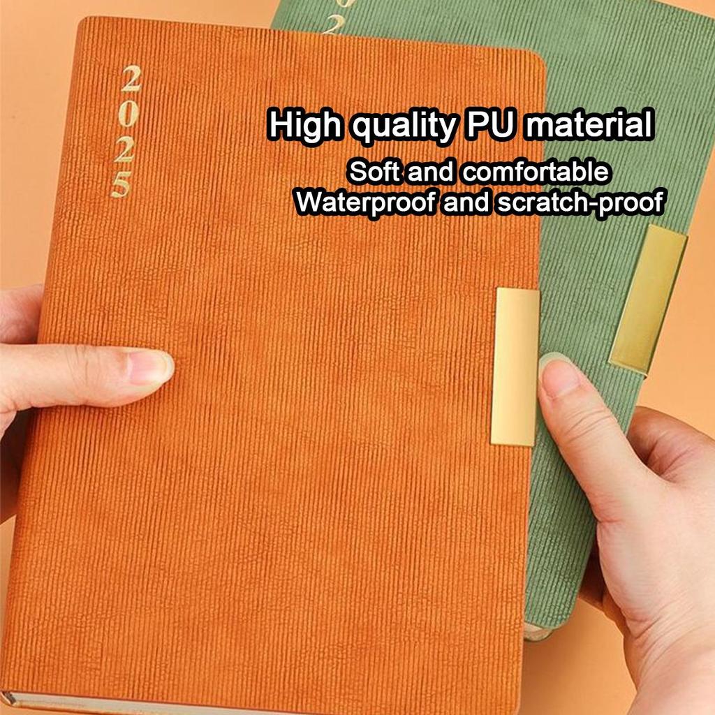 Расписание дел на 2025 год, ежедневник для студентов, утолщенный ежедневник, записная книжка, блокнот, тетрадь, памятка, 200 листов, 400 страниц