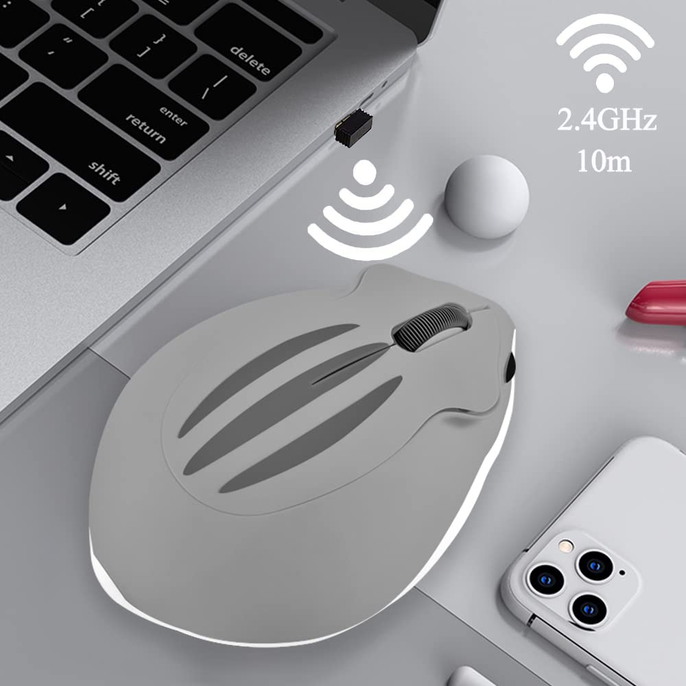 SHEYI Беспроводная милая форма хомячка USB беспроводная мышь среднего размера для женщин и персонажей, совместимая с и MacBook, 2,4 ГГц, мышь, мышь, тихая,