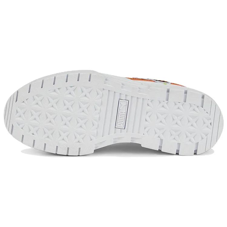 Puma Womens Mayze Pierced 'White Orange Brick' (women's sizes) White / Orange Brick Skate Shoes 386582 02