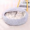 Cat Nest  Autumn and Winter Warm Nest  Plush Shell  Cat Nest  Plush Round  Semi-enclosed Deep Sleep Pet Nest