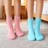 Magnetic Holding Hands Socks Fun Crew Socks with 3D Eyes Stretchy Interacting Socks for Women Men Teens Couples Friends Gifts