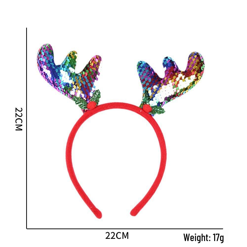 Festive Christmas Headband: Santa Claus, Reindeer & Tree Antler Headpiece for Holiday Parties