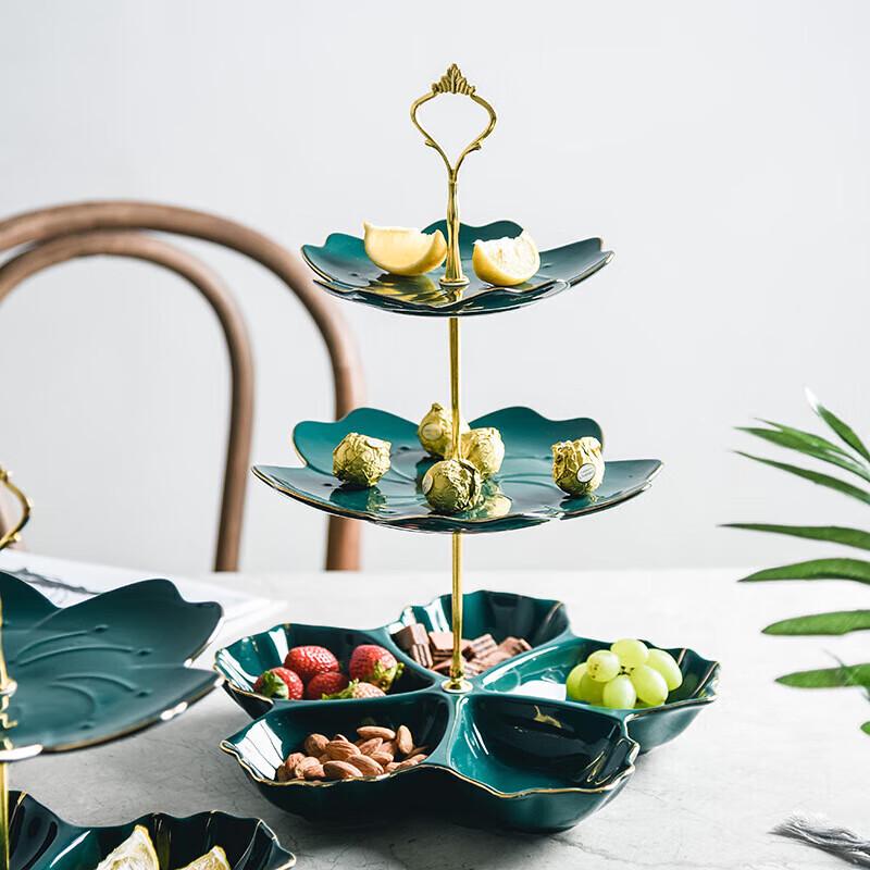 European 3-Tier Glass Snack & Fruit Server