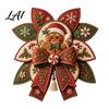 Farmhouse Holiday Decor Diy Christmas Quilt Bow DIY Sewing Kit 3D Handmade Decorative Ornament Pre-cut Handcraft Materials Fabric And Step-by-Step