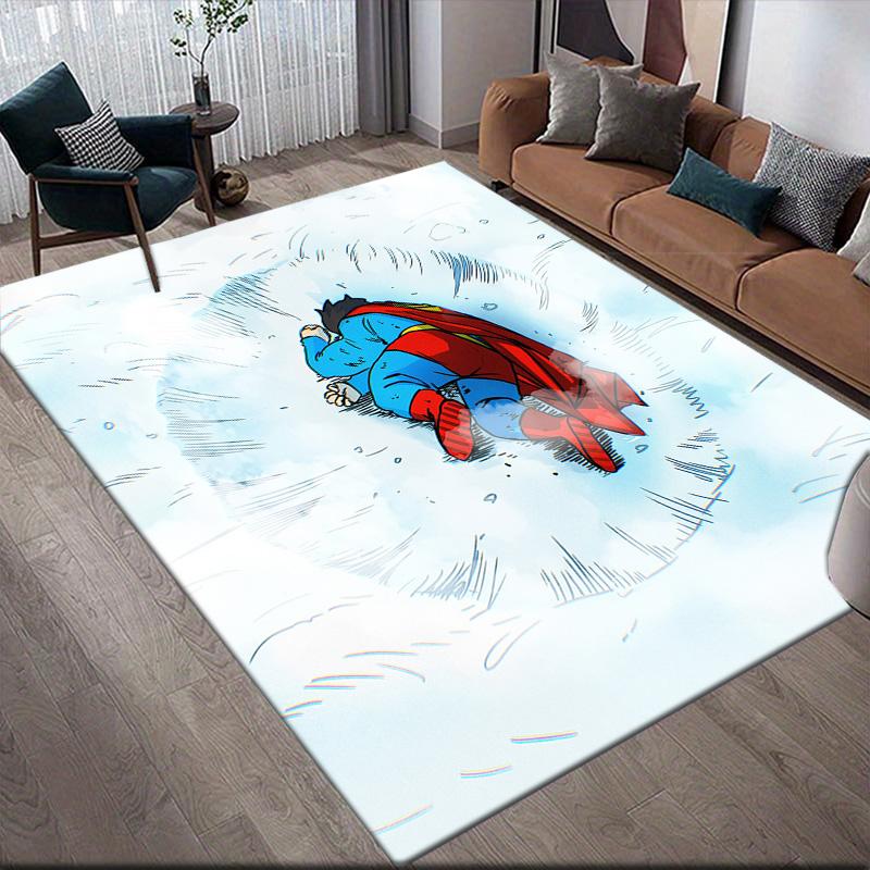 Superman & Superdog Anti-Slip Rug, Rectangular Carpet for Home Sofa Area Decor
