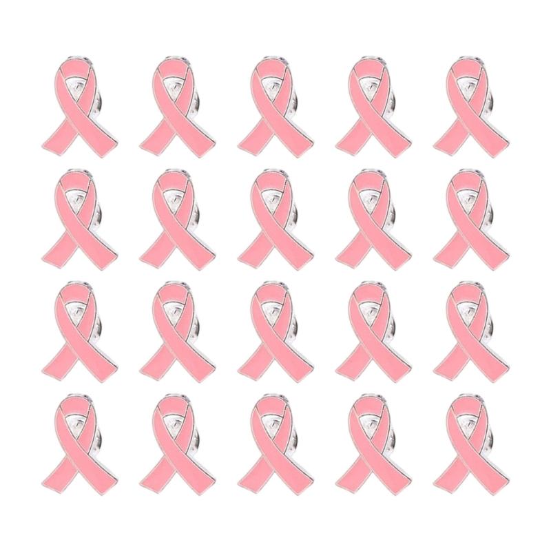Броши-булавки с лентой из сплава для волонтеров, упаковка 20 шт., Брошь awareness рака, Благотворительные украшения, Подарок