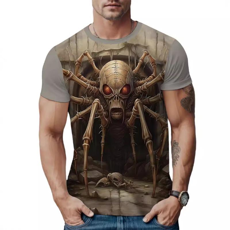 Футболка с 3D-принтом, мужская уличная мода, цветные блоки, круглый вырез, короткие рукава, футболки