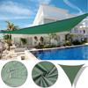 3x3x3m Waterproof UV-Resistant Triangle Sunshade Sail for Garden, Pool, or Courtyard