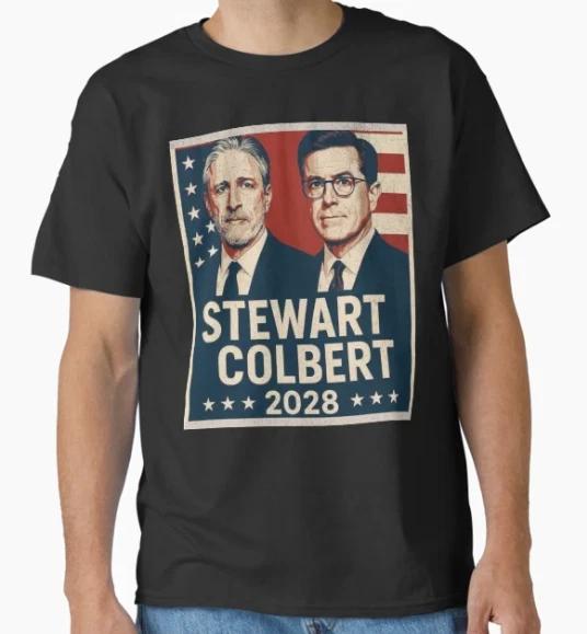 Футболка Jon Stewart & Stephen Colbert 2028 Truthinesss
