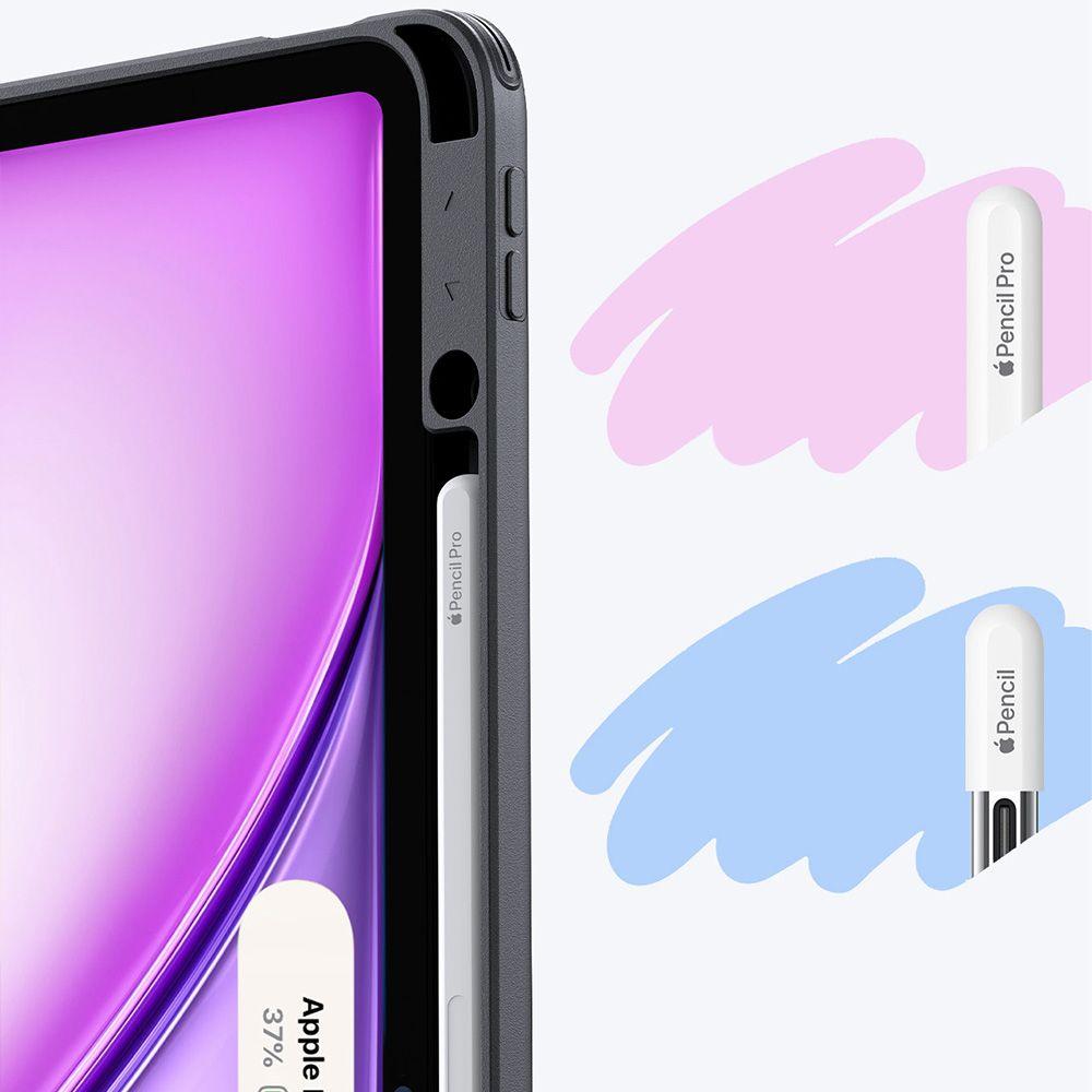 ESR Чехол-книжка Гибридный iPad Air 13 1 / 2 / 2024-2025 Черный