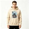 Men Casual Anime Character Print Pullover Hoodie Long Sleeve Comfort Streetwear Hooded Sweatshirt