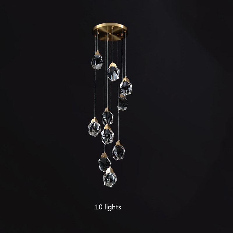 Легкая роскошная хрустальная люстра, современное украшение для дома, внутреннее освещение, гостиная, спальня, светодиодная люстра-ветвь, потолочная