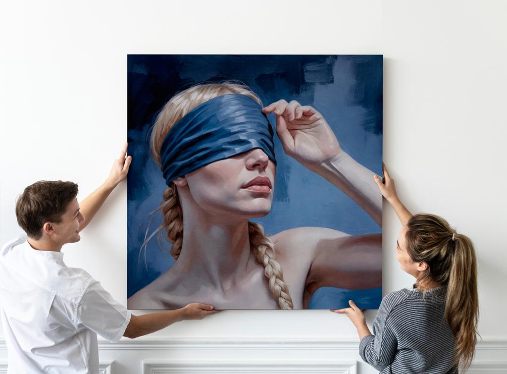 Obraz na płótnie abstrakcja kobieta warkocz