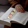 3 шт. Закладка для книги с алмазной мозаикой, специальной формы, с цветочным узором, DIY, с хрустальным подвесом, подарок ко Дню чтения