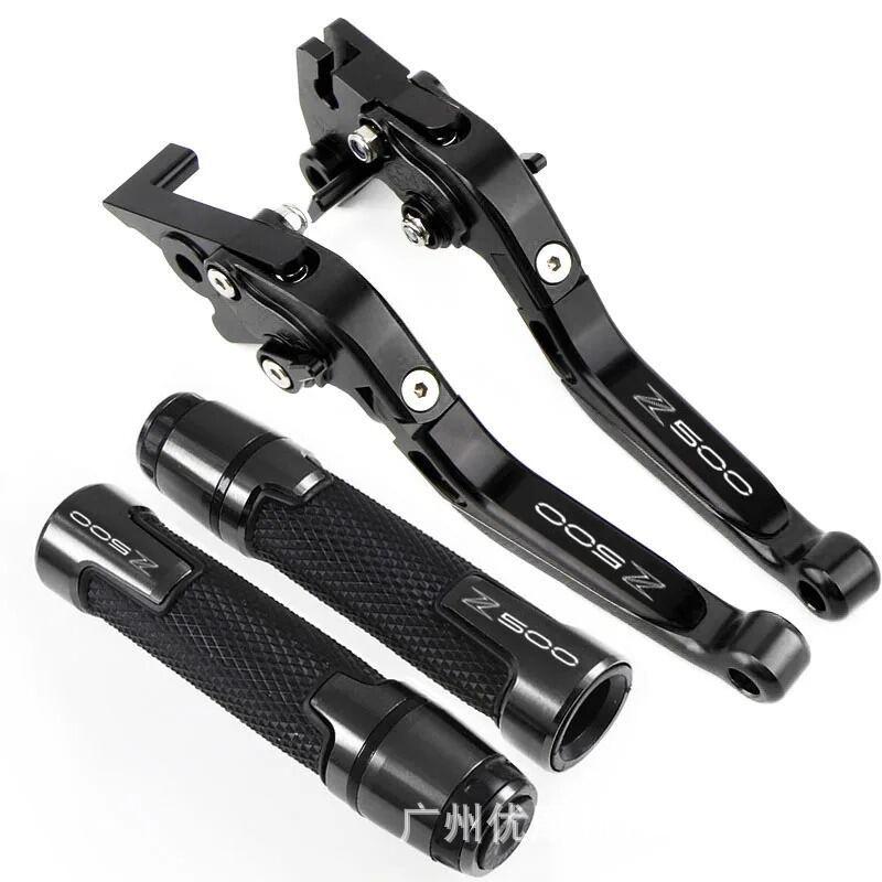 CNC Aluminum Brake Clutch Lever Handlebar Grips Kawasaki Z500 Ninja 500 Aftermarket Upgrade