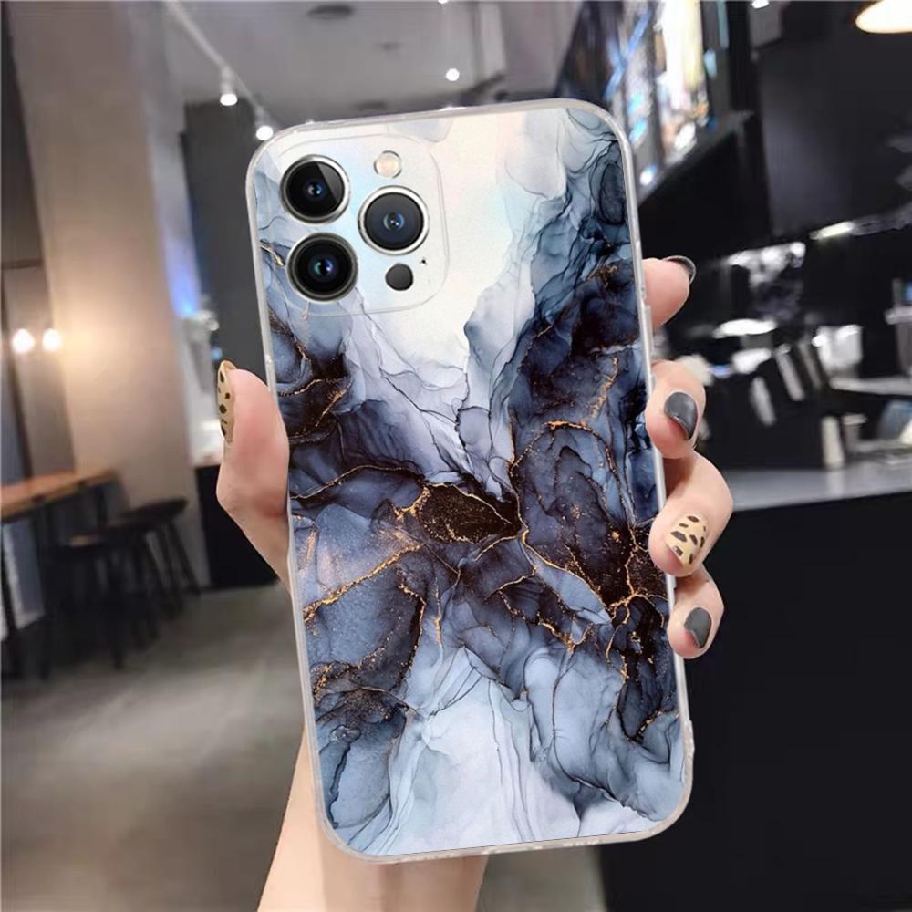 Модный мраморный чехол для телефона для iPhone 15 14 11 12 13 Mini Pro XS Max Чехол 6 7 8 Plus X XR SE 2020 Funda Shell