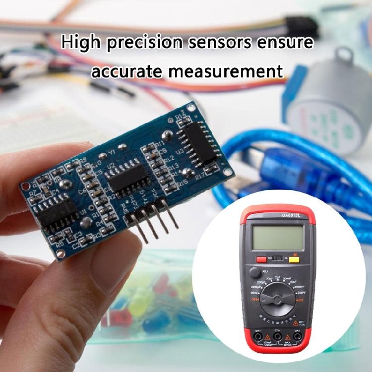 Electronic Capacitance Tester with Backlight LCD Screen ABS Multimeter for Clear Readings in Various Testing Environment